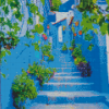 Chefchaouen Blue Streets Diamond Painting