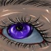 Close Up Violet Eyes Art Diamond Painting