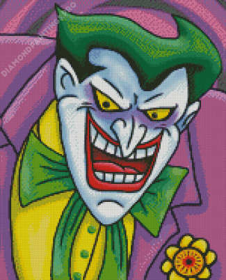 Colored Animated Joker Diamond Painting