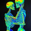 Colored Love Skeletons Art Diamond Painting