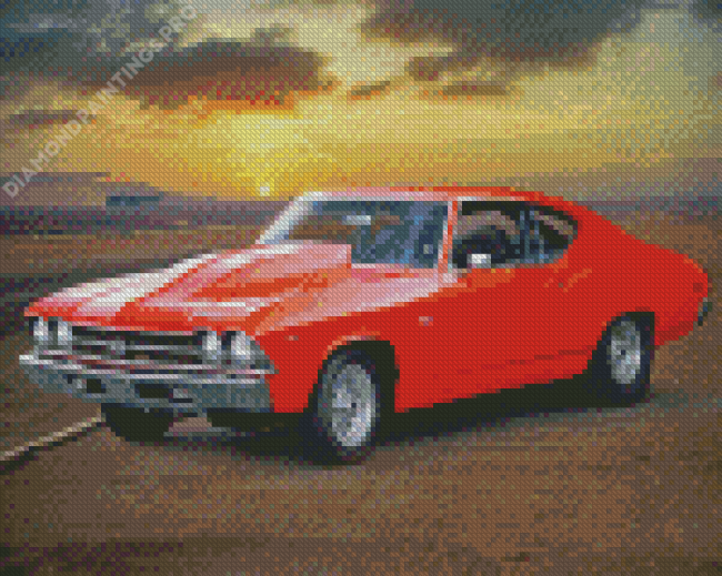 Cool 1969 Chevy Chevelle Diamond Painting