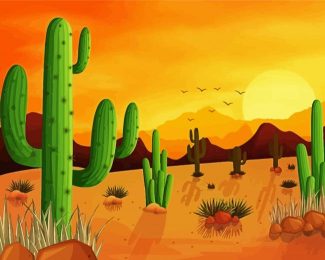 Cool Landscape West Desert Diamond Painting