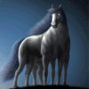 Dark Sleipnir Horse Diamond Painting