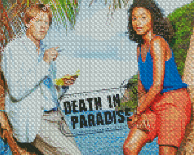 Death In Paradise Serie Poster Diamond Painting