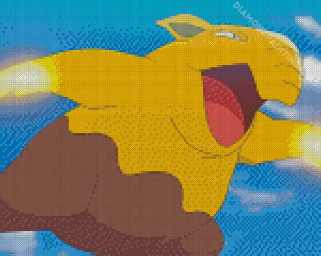 Drowzee Pokemon Species Diamond Painting