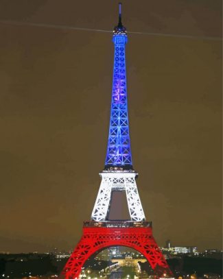 Eiffel Tower Light France Diamond Paintings