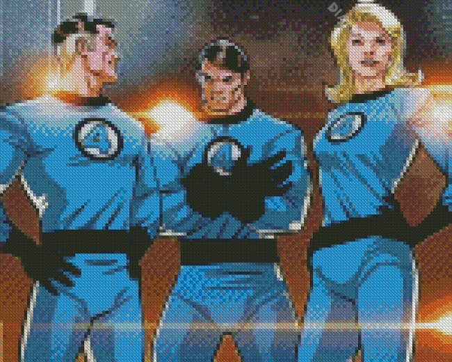 Fantastic Four Characters Diamond Paintings