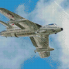 Flying Hawker Hunter Aircraft Diamond Painting