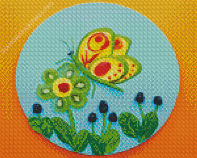 Food Art Butterfly Diamond Painting