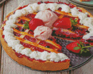 Fruit Strawberry Pie Diamond Painting