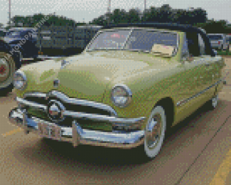 Green 1950 Ford Diamond Paintings