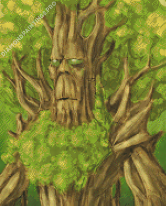 Green Tree Man Diamond Paintings