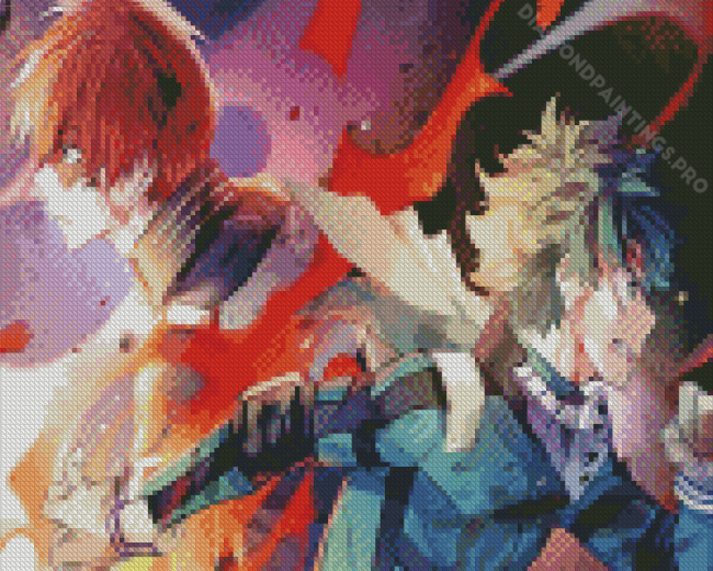 Midoriya Todoroki And Deku My Hero Academia Diamond Painting