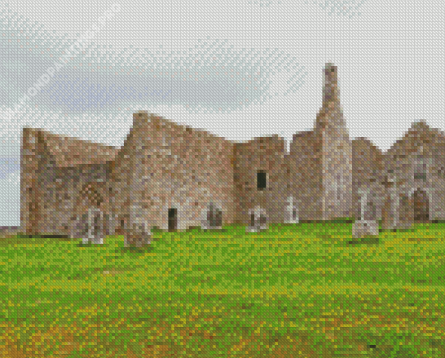 Old Buidings Clonmacnoise Diamond Painting