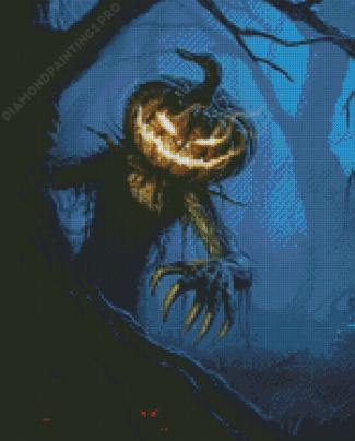 Scary Monster Halloween Night Diamond Painting