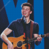 Shawn Mendes Playing Guitar Diamond Paintings