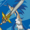 Sonic With Sword Knight Diamond Painting