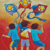 The Three Star Kites Diamond Paintings