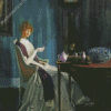 Vintage Woman Drinking Tea Diamond Paintings