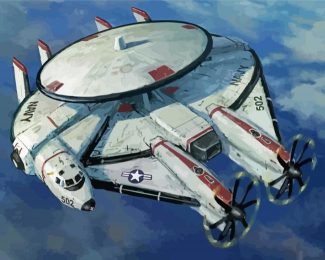 White Star Wars Ship Diamond Painting