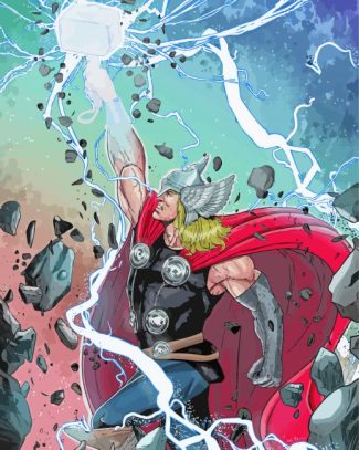 Aesthetic Thor God Of Thunder Diamond Painting