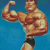 Bodybuilder Cartoon Diamond Painting