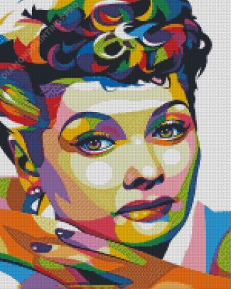 Colorful Lucy Pop Art Diamond Painting