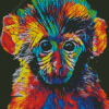 Colorful Monkey Art Diamond Painting