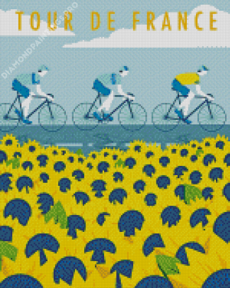 Cycling Tour De France Diamond Painting