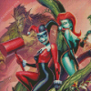 DC Comics Harley Quinn And Poison Ivy Diamond Painting