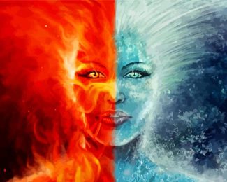 Fire And Ice Diamond Painting