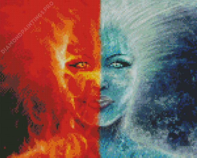 Fire And Ice Diamond Painting