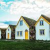 Iceland Farmhouse Landscape Diamond Painting