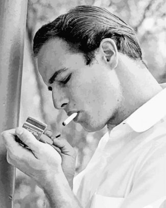 Marlon Brando Smoking Diamond Painting