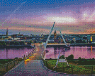 Peace Bridge In Londonderry Diamond Painting