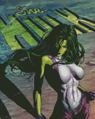 She Hulk Poster Diamond Painting
