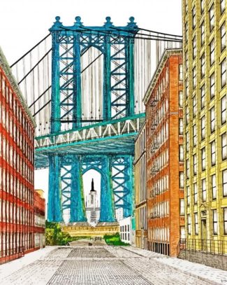 The Manhattan Bridge Diamond Painting