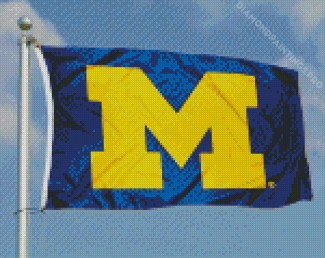 University Of Michigan Flag Diamond Painting