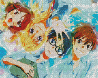 Your Lie In April Characters Diamond Painting