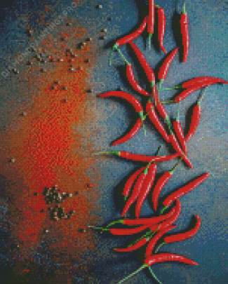 Aesthetic Chili Peppers Diamond Painting