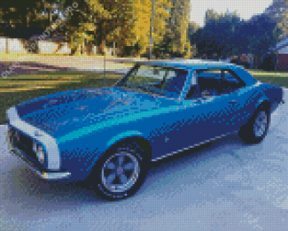 Blue 1967 Camaro Diamond Painting