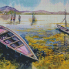 Fishing Boats Of Chilika Lake Diamond Painting