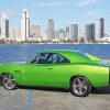 Green 1968 Dodge Charger Diamond Painting