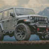 Grey Jeep Wrangler Diamond Painting