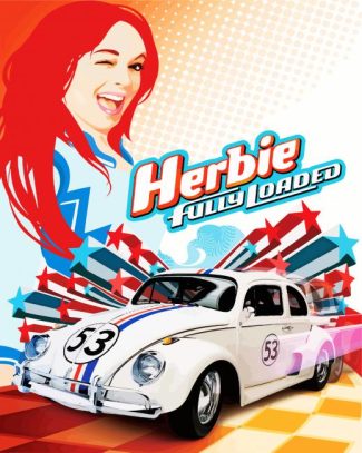 Herbie Fully Loaded Pop Art Poster Diamond Painting