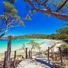 Porquerolles Beach Boardwalk Diamond Painting