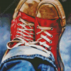 Red Converse Diamond Painting