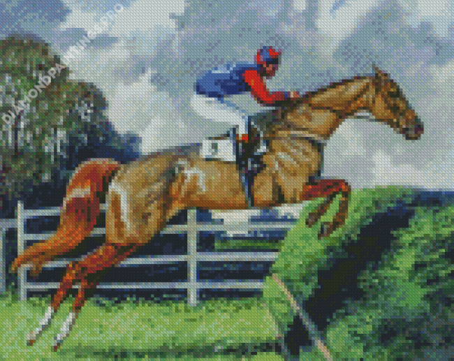 Steeplechase Horse Diamond Painting