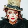 Mime Female Clown Diamond Painting