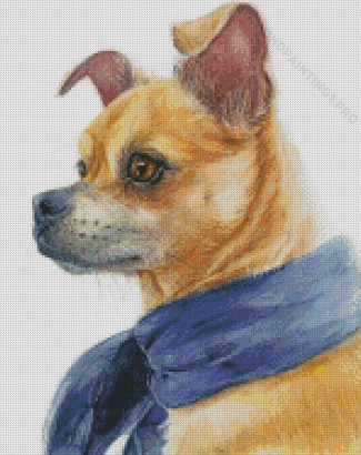 Pugwawa Dog Animal Diamond Painting